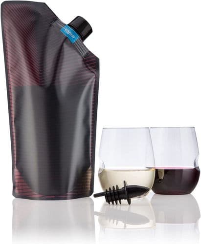 Vapur Wandervino Portable Wine Carrier + 2 Glasses