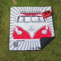 VW Split Screen Campervan Picnic Blanket