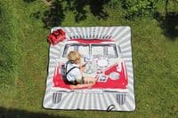VW Split Screen Campervan Picnic Blanket