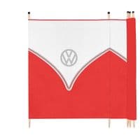 VW Splitty Campervan Windbreak Red - 4 or 5 pole