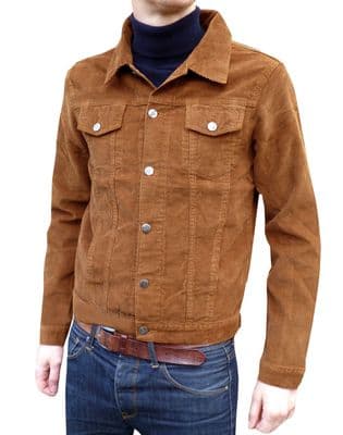 Anderson - Fitted Corduroy Cord Jacket - Ginger Tobacco Brown