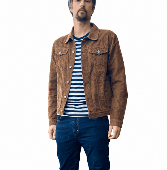 Retro Jacket - Tan brown - indie Band - 60s Mod Style