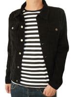 Vintage Inspired - Retro Jacket - Mod Style - Black Corduroy