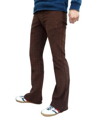 Bootcut Cords - Boot Cut Corduroy Cochise Trousers - Brown