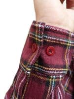 Men's Retro Burgundy Plaid Flannel Lumberjack Shirt | FuzzDandy