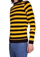 Dennis Jumper - Yellow & Black Stripes - 60s Mod Garage Style