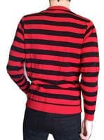 Dennis The Menace Jumper - Red & Black Stripes - 60s Mod Style