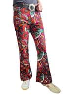 Men’s Psychedelic Flared Trousers  | FuzzDandy