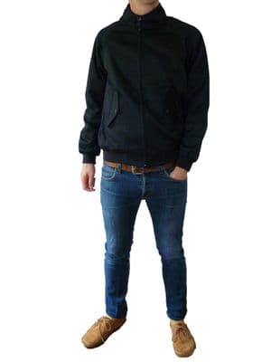 Harrington - Jacket Coat Vintage Retro - Black