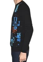 Men's Black Sci Fi Robot Jumper | FuzzDandy