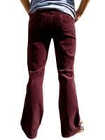 Men's Retro Bootcut Corduroy Trousers - Classic 100% Cotton Cut Cords | FuzzDandy