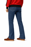 Men's Retro Bootcut Denim Jeans - Classic 100% Cotton | FuzzDandy