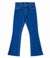 Men's Retro Stretch Bootcut Denim Jeans - Classic 60s & 70s Cut | FuzzDandy