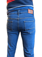Men's Retro Stretch Bootcut Denim Jeans - Classic Cut | FuzzDandy