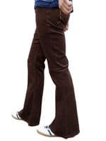 Men's Corduroy Retro Flared Trousers - Classic Cut Mod Cords | FuzzDandy