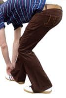 Men's Corduroy Retro Flared Trousers - Classic Cut Mod Cords | FuzzDandy