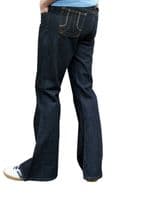 Men's Retro Denim Flares & Flared Jeans - 100% Cotton | 60s Mod & Hippy Cut | Fuzzdandy