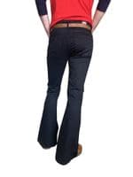 Men's Retro Stretch Denim Flares & Flared Jeans | Mod Hippie Bell Bottoms| FuzzDandy