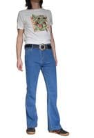 Men's Retro High Rise Bootcut Denim Jeans - With Stretch | 70s Cut | FuzzDandy