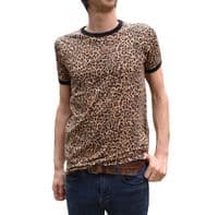 Men's Retro Leopard Print T-Shirt & Top - Classic Vintage Short Sleeve | FuzzDandy