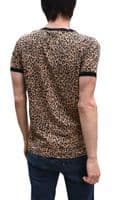 Men's Retro Leopard Print T-Shirt & Top - Classic Vintage Short Sleeve | FuzzDandy