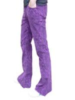 Men's Retro Paisley Corduroy Flares & Flared Trousers | Mod Hippie Bell Bottoms | FuzzDandy
