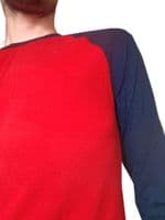 Men's Retro Raglan ¾ Sleeve T-Shirt by American Apparel - Baseball Style | FuzzDandy