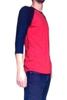 Men's Retro Raglan ¾ Sleeve T-Shirt by American Apparel - Baseball Style | FuzzDandy