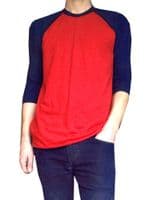 Men's Retro Raglan ¾ Sleeve T-Shirt by American Apparel - Baseball Style | FuzzDandy