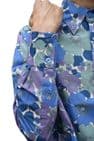 Mens Flower SHIRT -  Psychedelic Floral Shirt - Blue