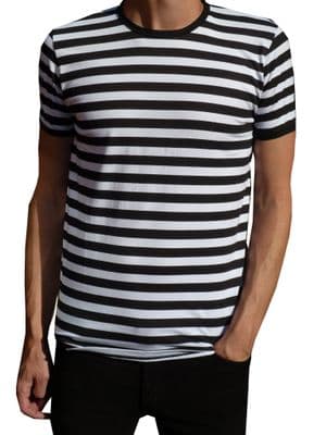 Mens Stripey Tee (Black & White T-shirt)