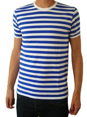 Mens Stripey Tee (blue & white t-shirt)