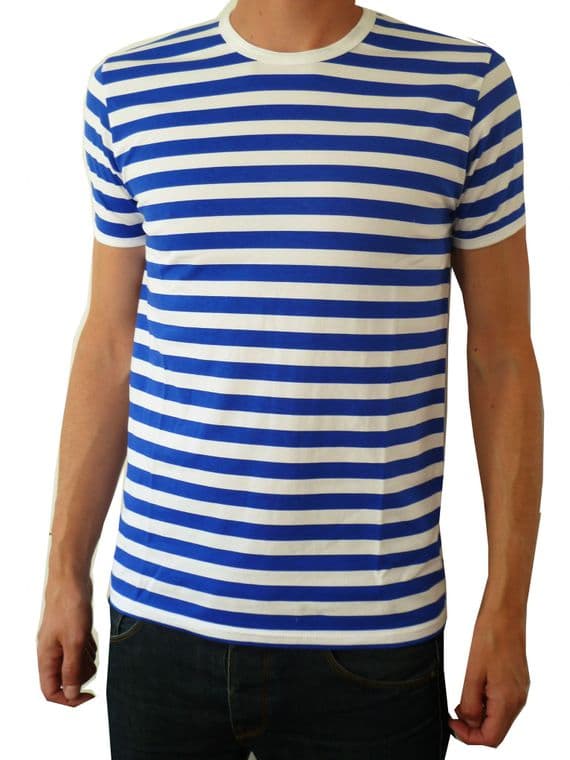 Mens Stripey Tee (blue & white t-shirt)