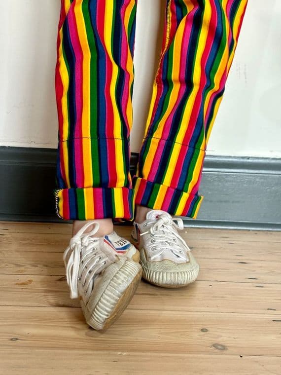 ボトムス MABLI / TIRION DUNGAREES Womens Run & Fly X Nimbob Capybara Fairies Stretch Twill
