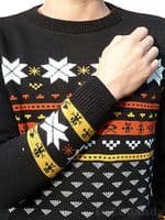 Men's Space Invaders  Christmas Jumper | FuzzDandy
