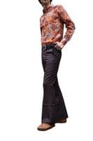Sta Pressed Brown Flares | FuzzDandy