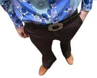 Sta Pressed Brown Flares | FuzzDandy