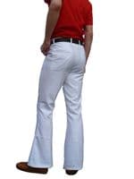 Sta Pressed White Flares | FuzzDandy