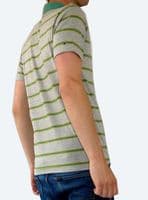 Men's Retro Striped Polo T-Shirt | FuzzDandy