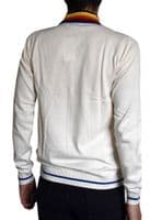 Men's White Rainbow Cycling Jersey | FuzzDandy