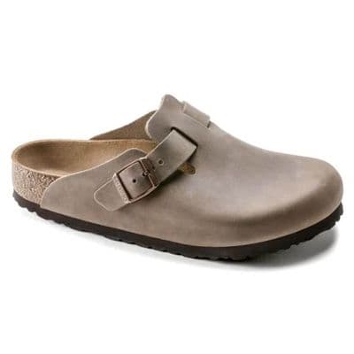 Birkenstock Boston Oiled Leather Clogs - Tabacco Brown