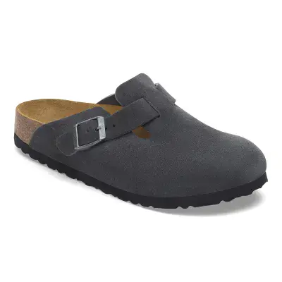 Birkenstock Boston Suede Leather – Charcoal