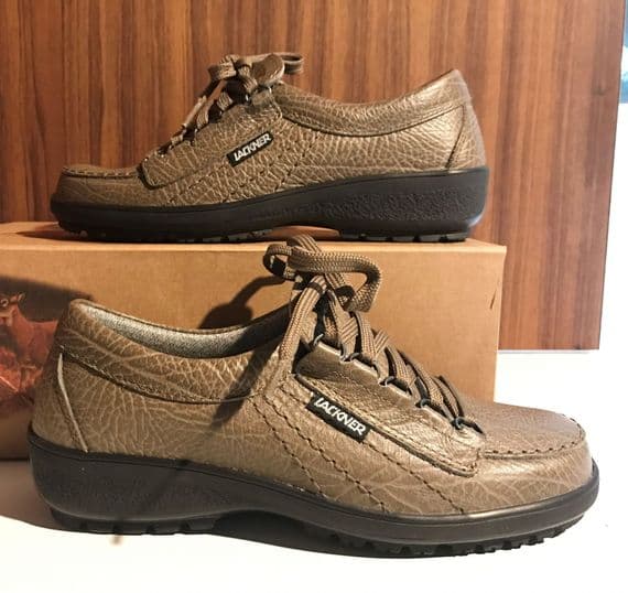 Lackner 'Tiffany' shoes in flanel grey/beige leather
