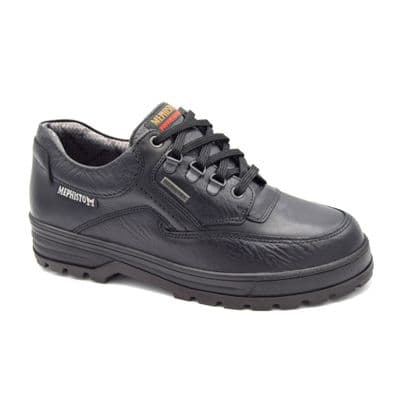 Mephisto Barracuda MT Men's Leather Shoes - Black