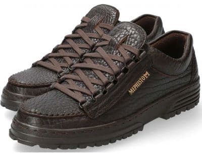 Mephisto Cruiser Men's Leather Shoes - Dark Brown