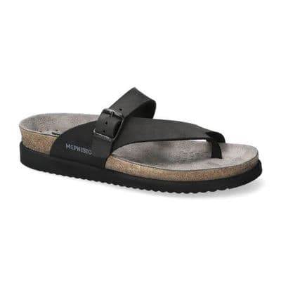 Mephisto Helen Women's Leather Sandals - Black