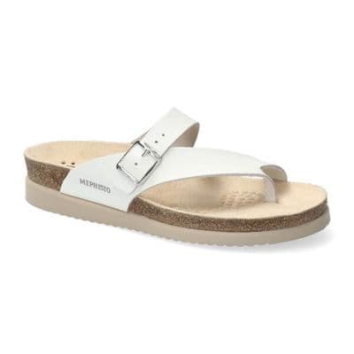 Mephisto Helen Women's Leather Sandals - Off White