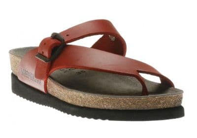 Mephisto Helen Women's Leather Sandals - Red