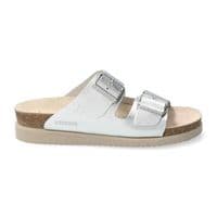 Mephisto Hester Metallic Silver Cork Sandal
