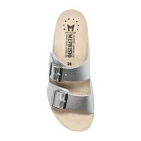Mephisto Hester Metallic Silver Cork Sandal